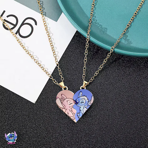 Collar Dúo Stitch & Angel (Par)