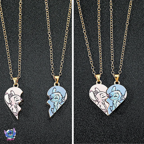 Collar Dúo Stitch & Angel (Par)