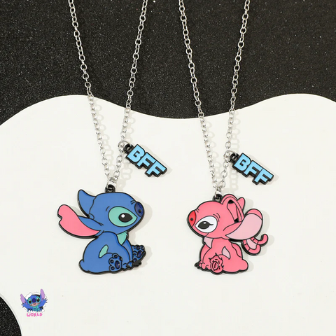 Collar Dúo Stitch & Angel (Par)